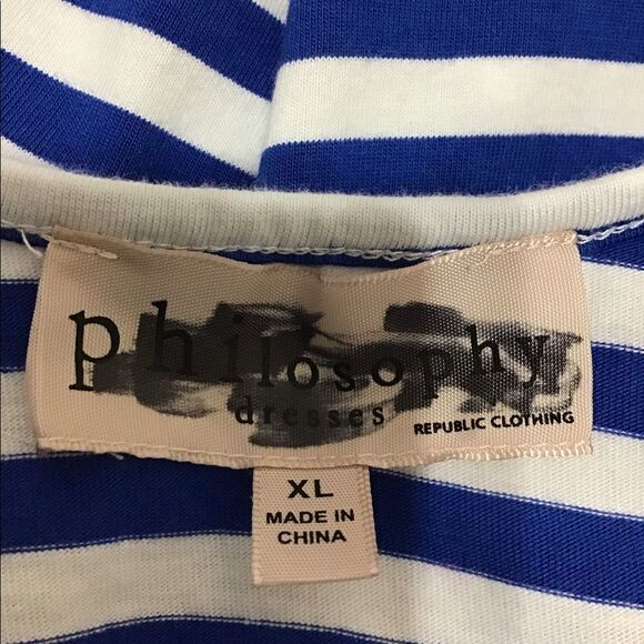 Philosophy Salavina Stripe Fringe Embellish Dress - Picture 16 of 16